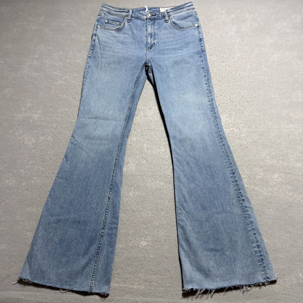 Rag & Bone Jeans Women’s Size 31 The Dahlia Mid-Rise Flare Full Length Denim